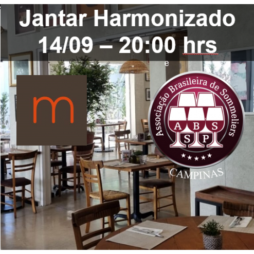 Jantar Harmonizado Maremonti  - 14/09 - 20:00 hrs