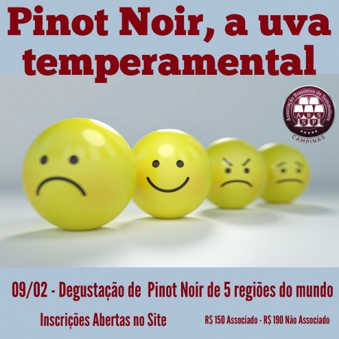 09/02 – Degustação Pinot Noir, a Uva Temperamental