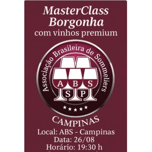 26/08 - Masterclass Borgonha com degustação Premium 