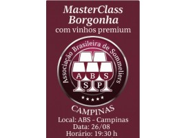 26/08 - Masterclass Borgonha com degustação Premium 